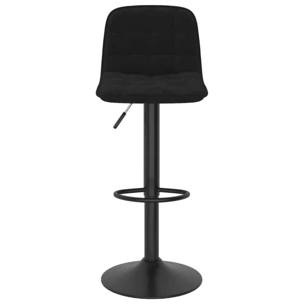 Sgabello da Bar Nero Velluto