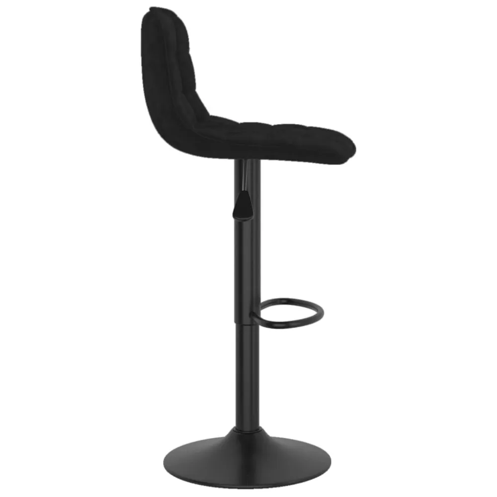 Sgabello da Bar Nero Velluto