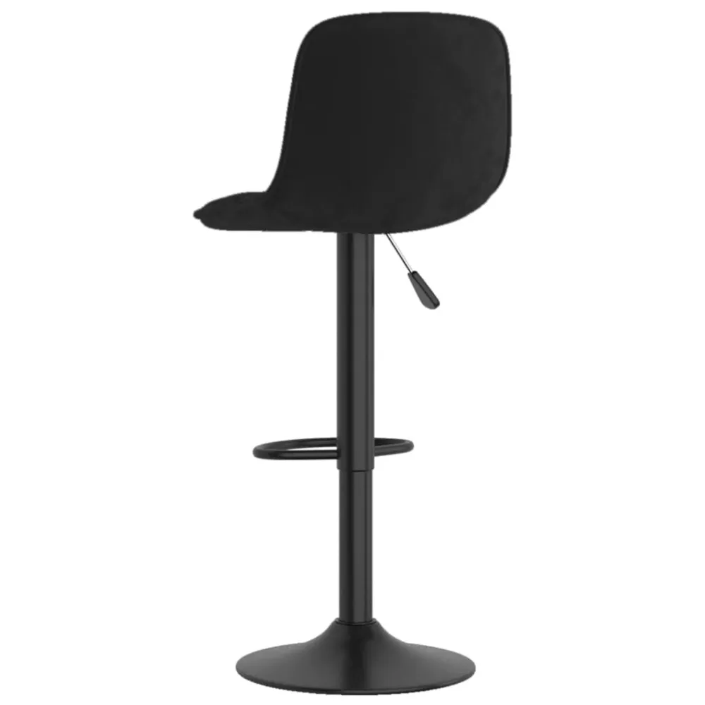 Sgabello da Bar Nero Velluto