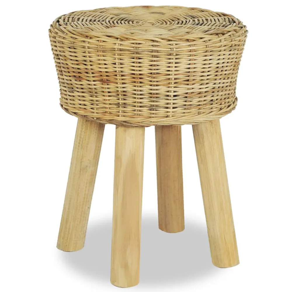 Sgabello da Bar Rattan Naturale