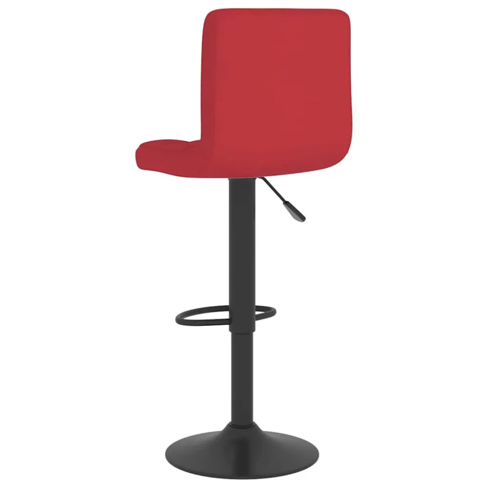 Sgabello da Bar Rosso Vino Tessuto