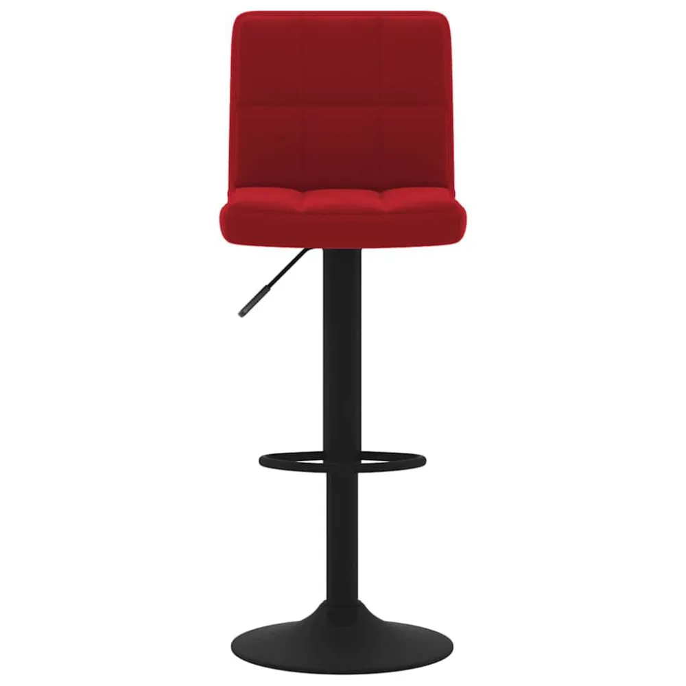 Sgabello da Bar Rosso Vino Velluto