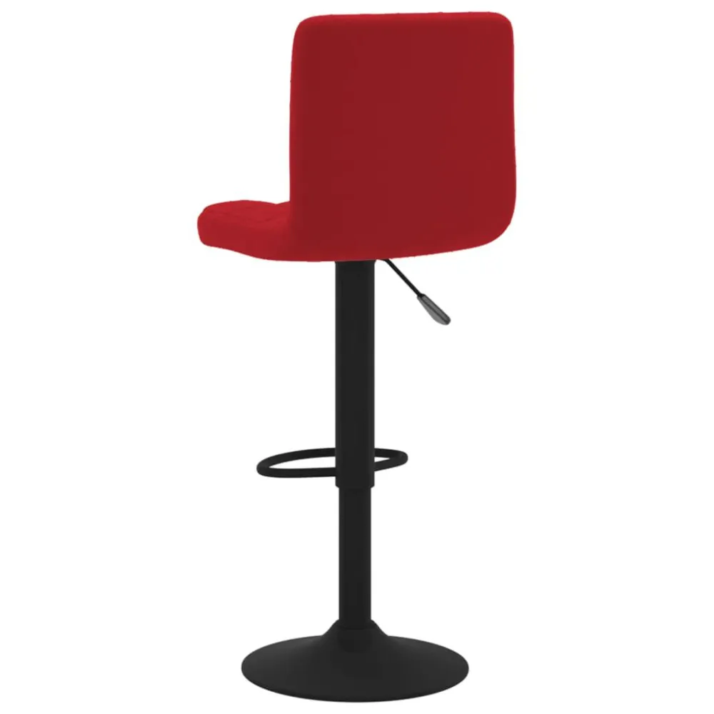 Sgabello da Bar Rosso Vino Velluto