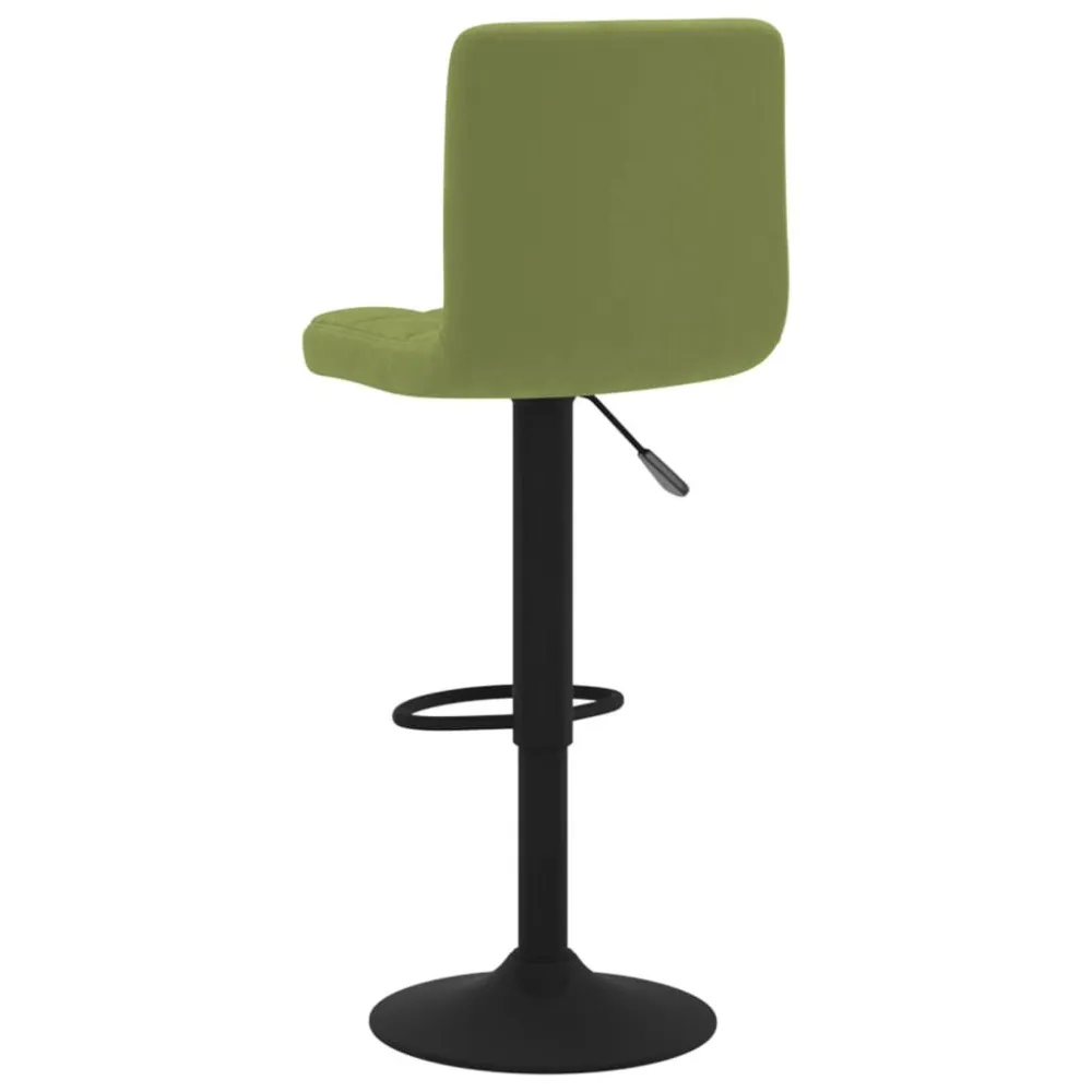 Sgabello da Bar Verde Chiaro Velluto