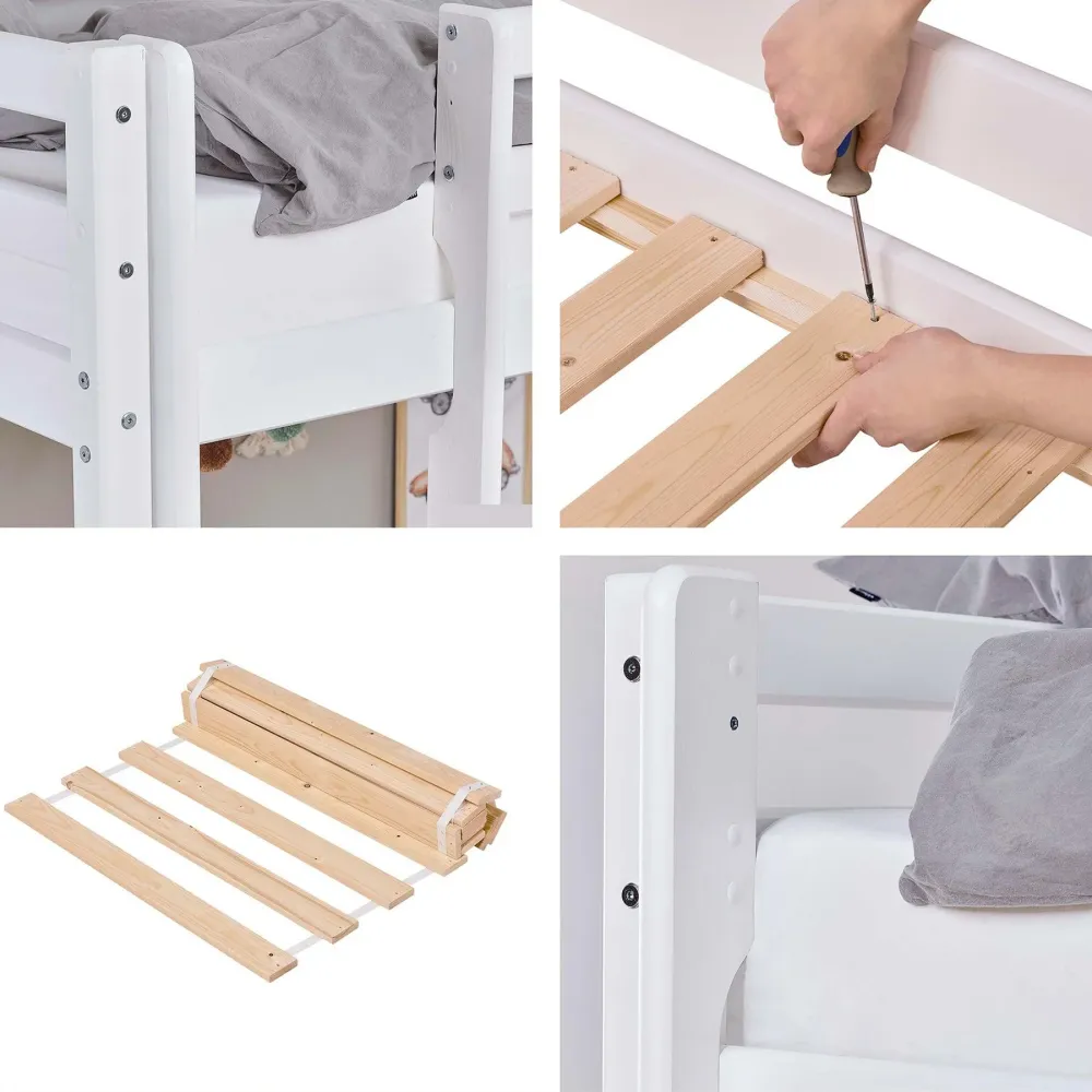 Cama alta Hoppekids ECO Dream con Corda Nylon Resistente
