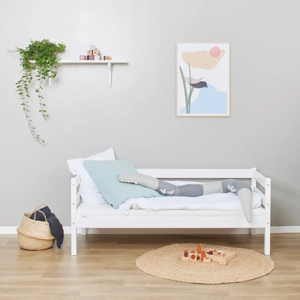 Cama juvenil 70x160 cm blanca Hoppekids ECO Comfort con 7 Tubi Alluminio