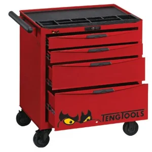 Teng Tools 26" PRO Armadietto basso 4 cassetti rosso TCW804N