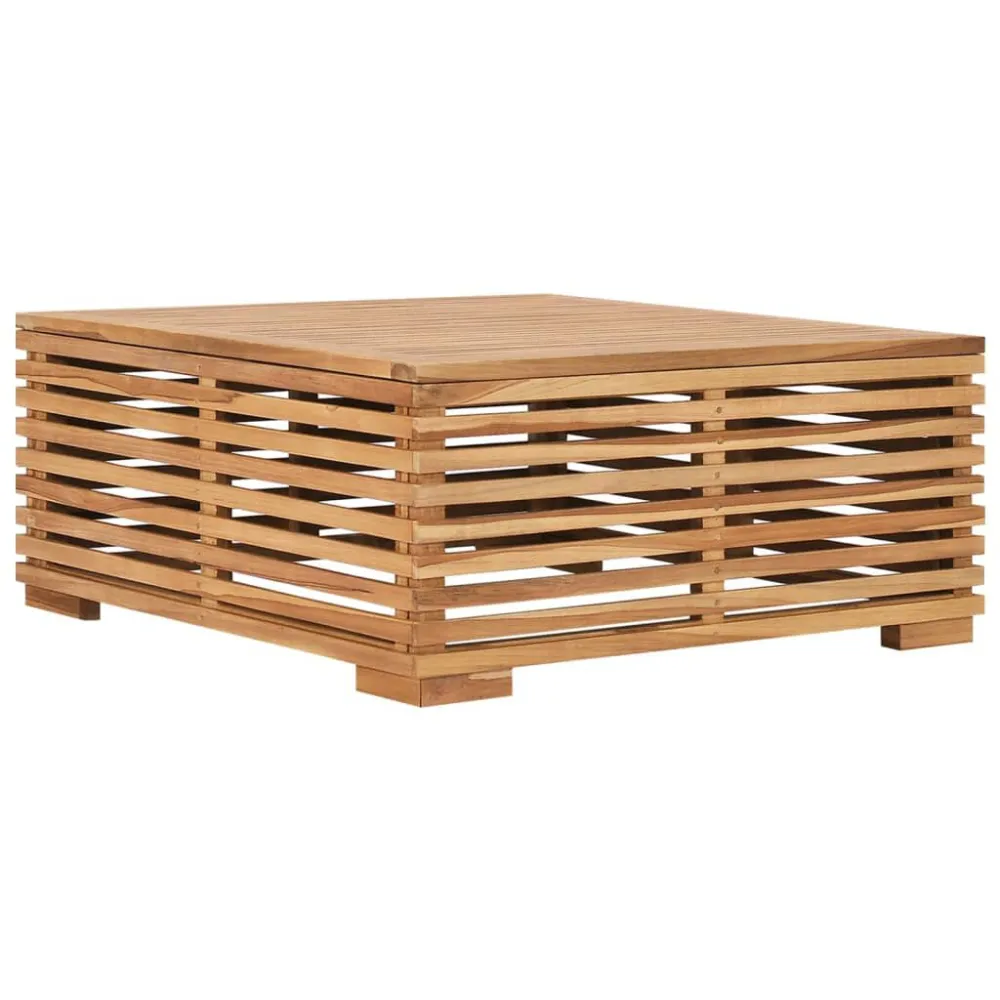 Strumento per Affumicatore Set Tavolino Poggiapiedi Giardino Cuscino Grigio Fosco Teak