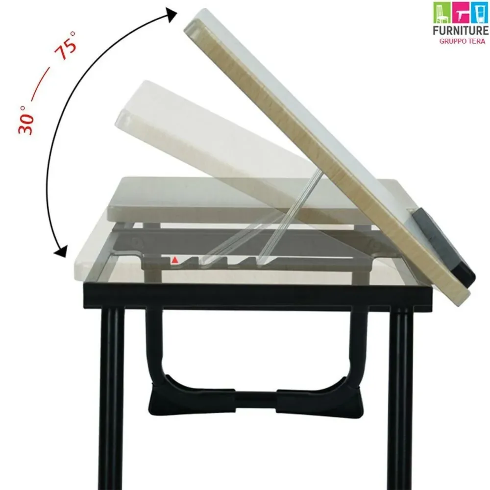 Tavolino Vassoio da Letto Divano per Notebook PC Laptop Pieghevole Leggio 65x30