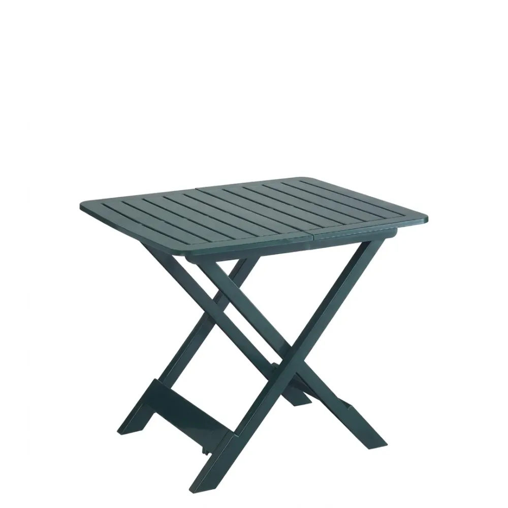 Tavolo pieghevole Progarden Tevere resina verde 80x72 H70 outdoor