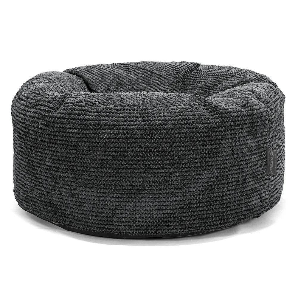 Pouf Rotondo - Pompon Nero