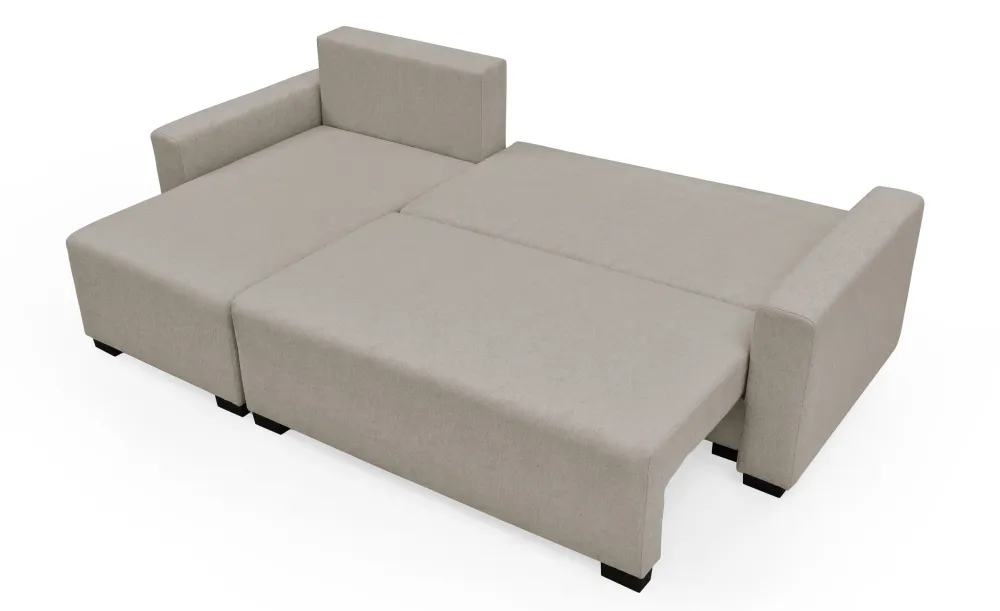 Divano letto angolare contemporaneo Gwendal tessuto Khaki