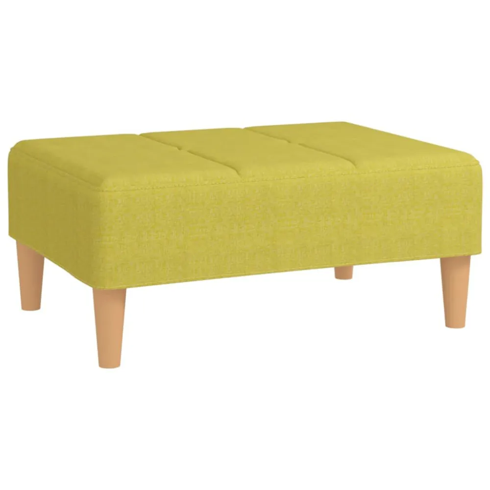 Poggiapiedi Verde 78x56x32 cm Tessuto