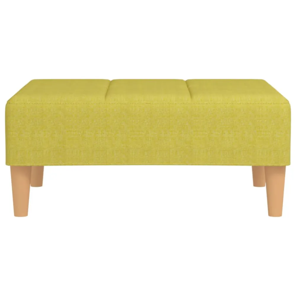 Poggiapiedi Verde 78x56x32 cm Tessuto