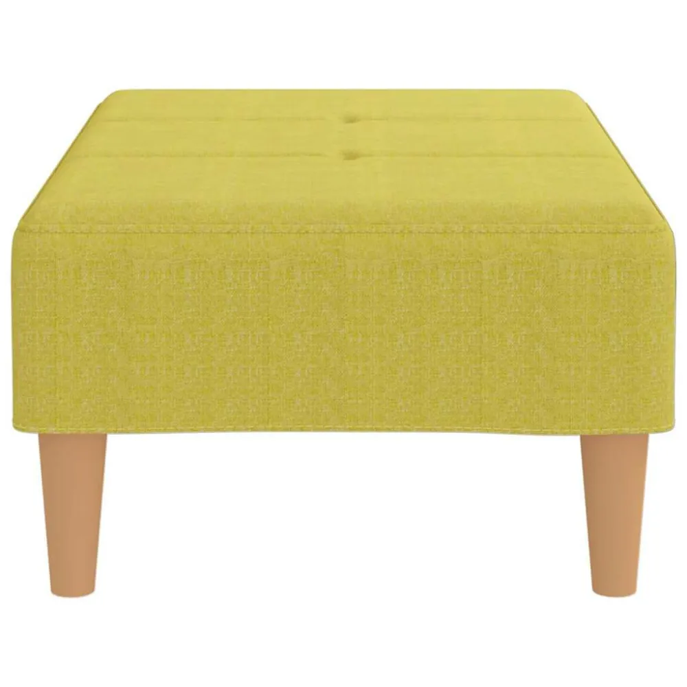 Poggiapiedi Verde 78x56x32 cm Tessuto