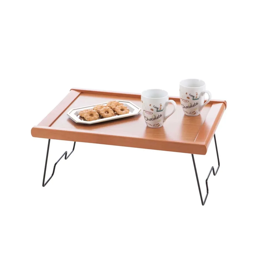 ARIT - Vassoio da letto MELFO, piano laminato, struttura faggio massiccio, ciliegio