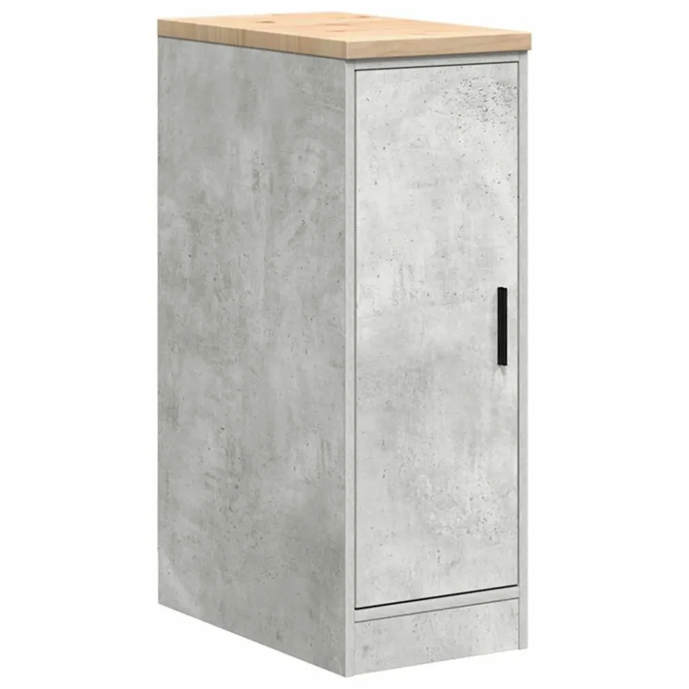 Fuso Armadietto da Garage Grigio cemento 30x51x85 cm
