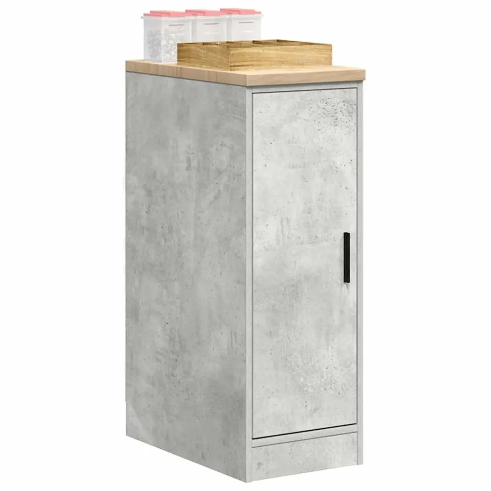 Fuso Armadietto da Garage Grigio cemento 30x51x85 cm