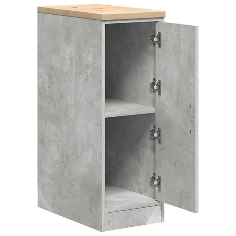 Fuso Armadietto da Garage Grigio cemento 30x51x85 cm