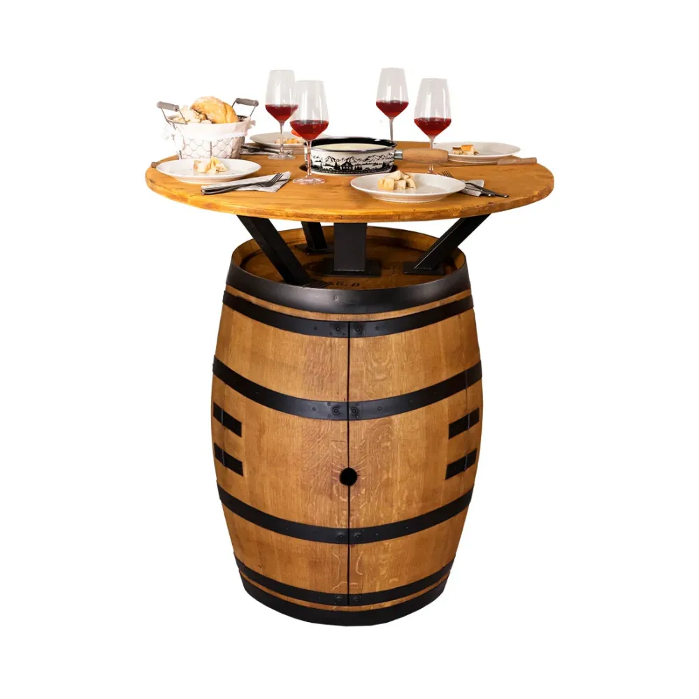 Contini Living Furniture Bar Barrel Silvretta